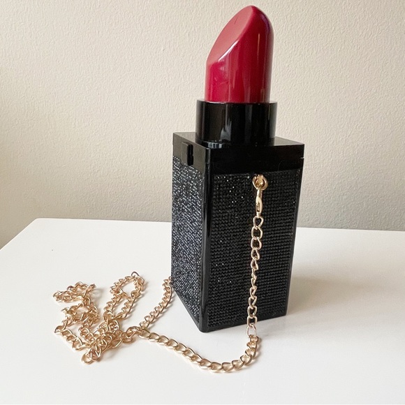 Lipstick clutch shoulder strap - Picture 3 of 10